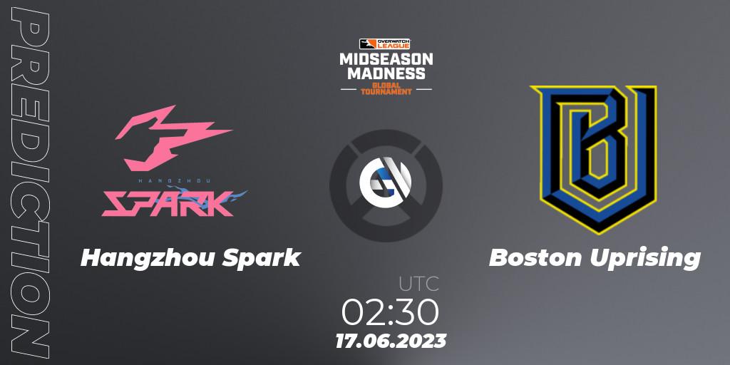 Hangzhou Spark - Boston Uprising: Maç tahminleri. 17.06.2023 at 03:30, Overwatch, Overwatch League 2023 - Midseason Madness
