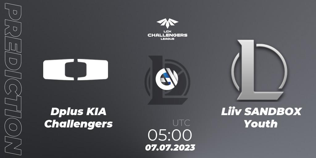Dplus KIA Challengers - Liiv SANDBOX Youth: Maç tahminleri. 07.07.23, LoL, LCK Challengers League 2023 Summer - Group Stage