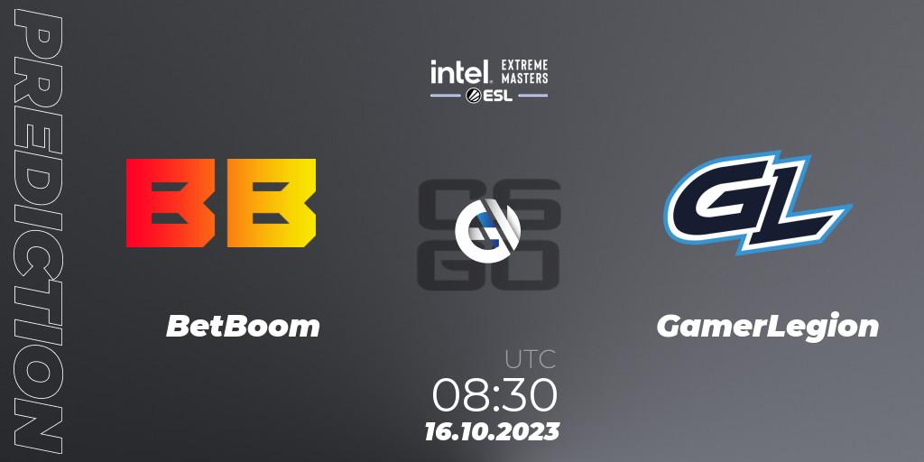 BetBoom - GamerLegion: Maç tahminleri. 16.10.23, CS2 (CS:GO), IEM Sydney 2023