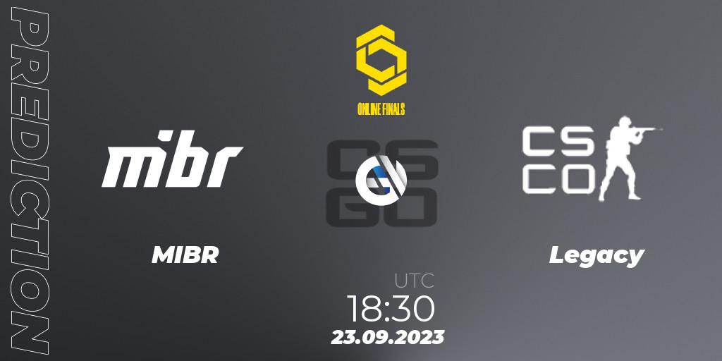 MIBR - Legacy: Maç tahminleri. 23.09.2023 at 18:50, Counter-Strike (CS2), CCT Online Finals #3