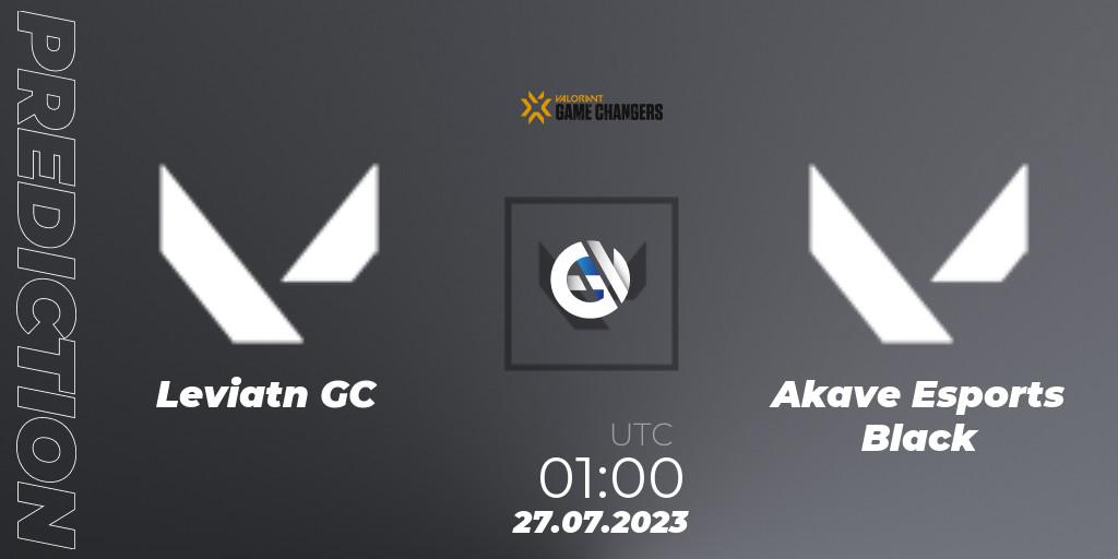 Leviatán GC - Akave Esports Black: Maç tahminleri. 27.07.2023 at 01:00, VALORANT, VCT 2023: Game Changers Latin America North