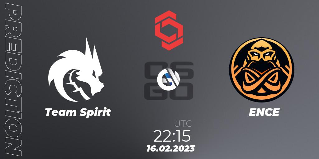 Team Spirit - ENCE: Maç tahminleri. 16.02.2023 at 22:15, Counter-Strike (CS2), CCT Central Europe Series Finals #1
