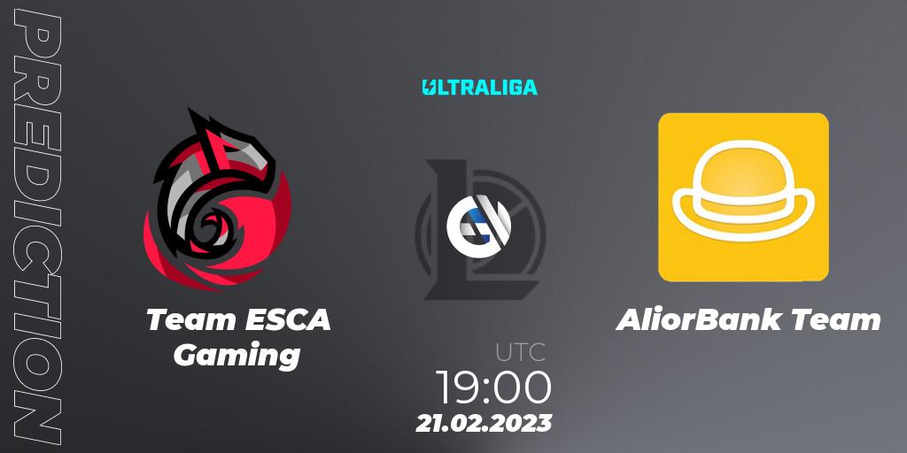 Team ESCA Gaming - AliorBank Team: Maç tahminleri. 17.02.2023 at 16:00, LoL, Ultraliga Season 9 - Group Stage