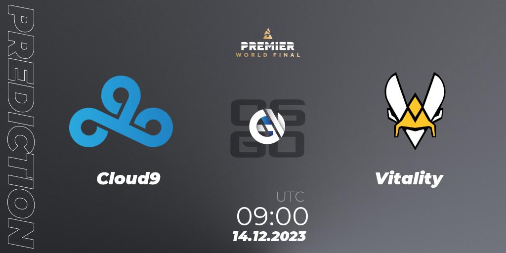 Cloud9 - Vitality: Maç tahminleri. 14.12.23, CS2 (CS:GO), BLAST Premier World Final 2023