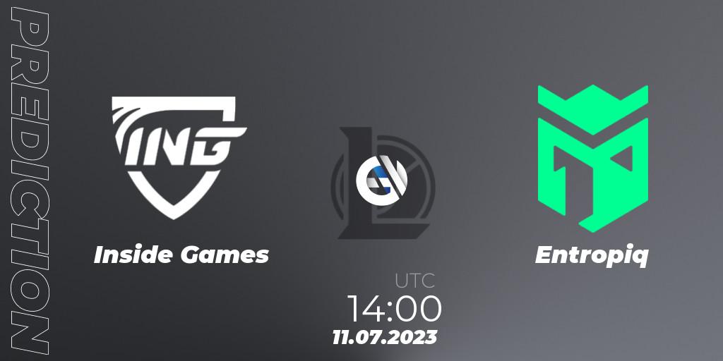 Inside Games - Entropiq: Maç tahminleri. 16.06.2023 at 17:00, LoL, Hitpoint Masters Summer 2023 - Group Stage