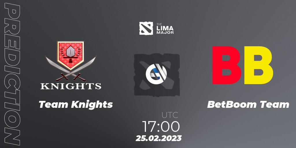 Team Knights - BetBoom Team: Maç tahminleri. 25.02.2023 at 17:41, Dota 2, The Lima Major 2023