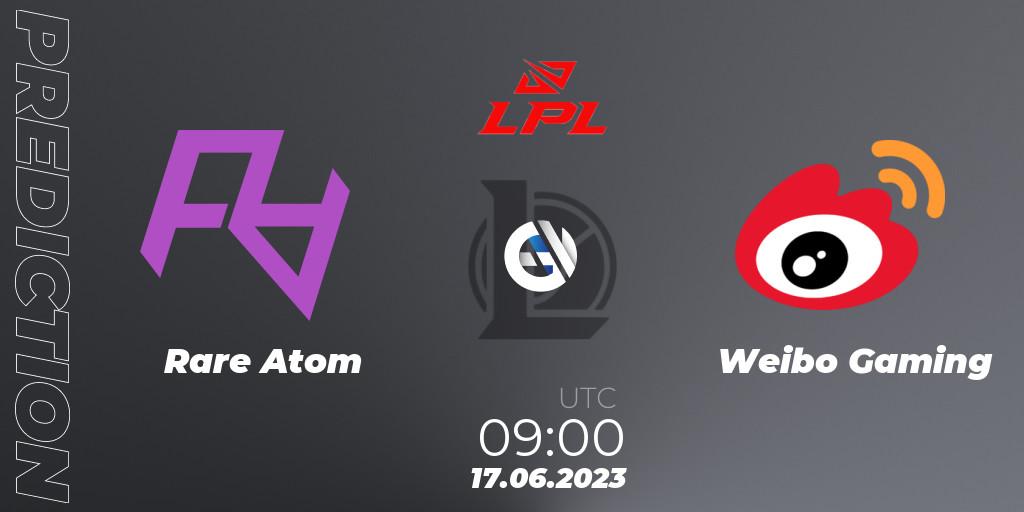 Rare Atom - Weibo Gaming: Maç tahminleri. 17.06.23, LoL, LPL Summer 2023 Regular Season