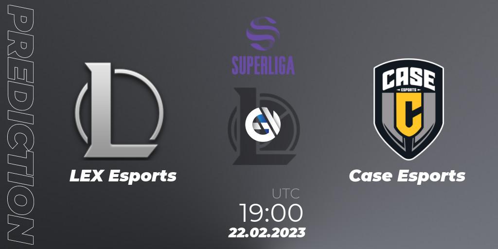 LEX Esports - Case Esports: Maç tahminleri. 22.02.2023 at 19:00, LoL, LVP Superliga 2nd Division Spring 2023 - Group Stage