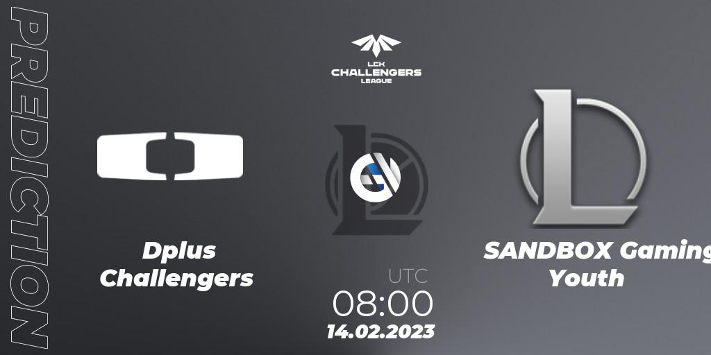 Dplus Challengers - SANDBOX Gaming Youth: Maç tahminleri. 14.02.2023 at 08:00, LoL, LCK Challengers League 2023 Spring