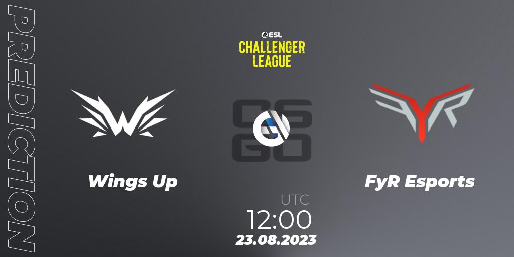 Wings Up - FyR Esports: Maç tahminleri. 23.08.23, CS2 (CS:GO), ESL Challenger League Season 46: Asia-Pacific