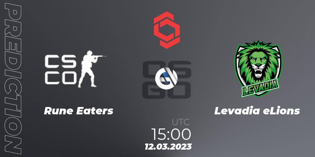 Rune Eaters - Levadia eLions: Maç tahminleri. 12.03.2023 at 15:50, Counter-Strike (CS2), CCT Central Europe Series 5 Closed Qualifier