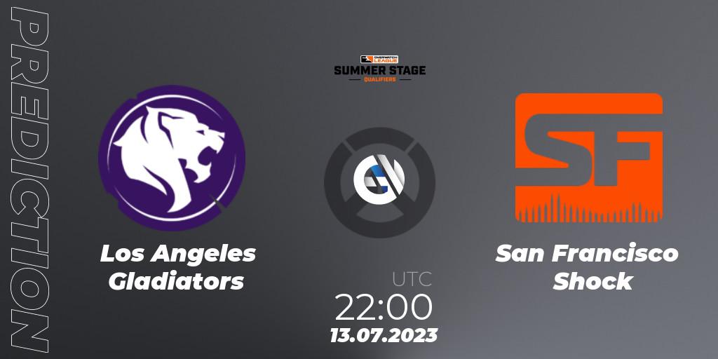 Los Angeles Gladiators - San Francisco Shock: Maç tahminleri. 13.07.2023 at 22:00, Overwatch, Overwatch League 2023 - Summer Stage Qualifiers