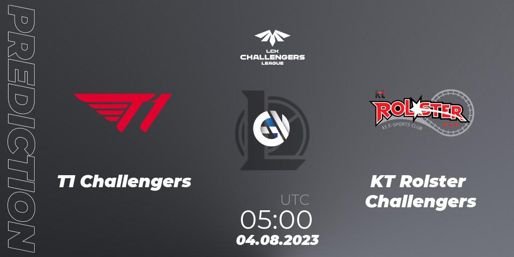 T1 Challengers - KT Rolster Challengers: Maç tahminleri. 04.08.23, LoL, LCK Challengers League 2023 Summer - Group Stage