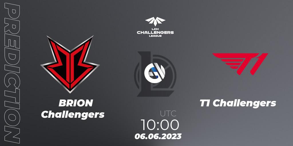 BRION Challengers - T1 Challengers: Maç tahminleri. 06.06.23, LoL, LCK Challengers League 2023 Summer - Group Stage