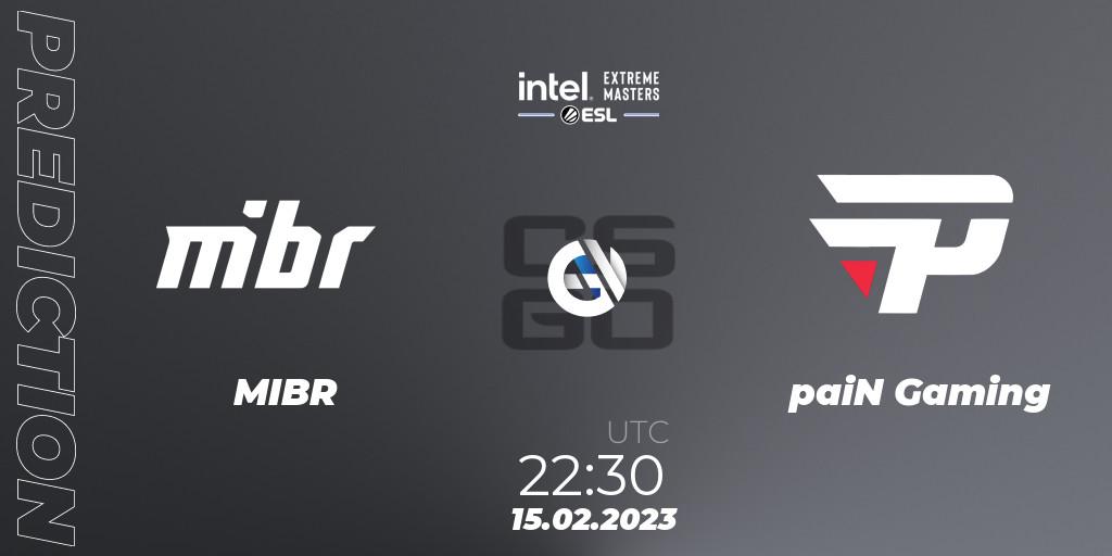 MIBR - paiN Gaming: Maç tahminleri. 15.02.2023 at 22:30, Counter-Strike (CS2), IEM Brazil Rio 2023 North America Closed Qualifier