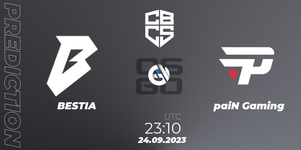 BESTIA - paiN Gaming: Maç tahminleri. 24.09.2023 at 23:10, Counter-Strike (CS2), CBCS 2023 Season 2
