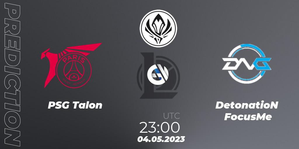 PSG Talon - DetonatioN FocusMe: Maç tahminleri. 02.05.23, LoL, Mid-Season Invitational 2023 Group B