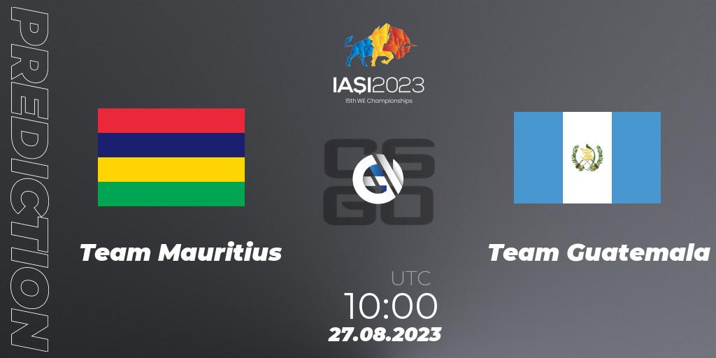 Team Mauritius - Team Guatemala: Maç tahminleri. 27.08.2023 at 13:30, Counter-Strike (CS2), IESF World Esports Championship 2023