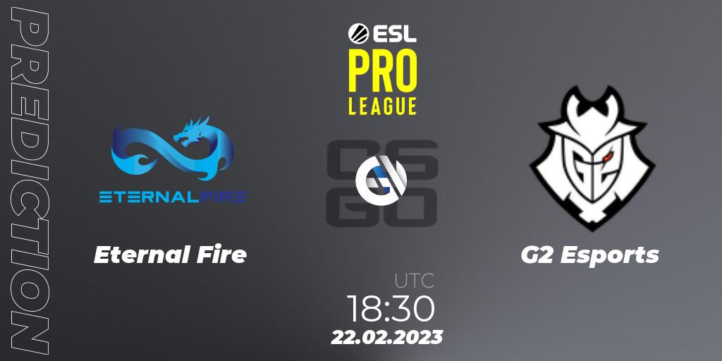 Eternal Fire - G2 Esports: Maç tahminleri. 22.02.2023 at 18:30, Counter-Strike (CS2), ESL Pro League Season 17