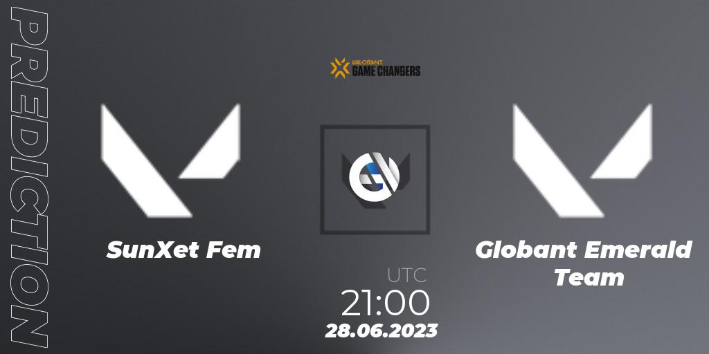 SunXet Fem - Globant Emerald Team: Maç tahminleri. 28.06.2023 at 21:00, VALORANT, VCT 2023: Game Changers Latin America South