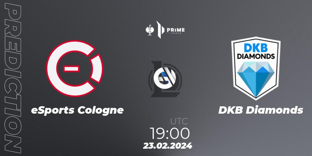 eSports Cologne - DKB Diamonds: Maç tahminleri. 23.02.2024 at 19:00, LoL, Prime League 2nd Division