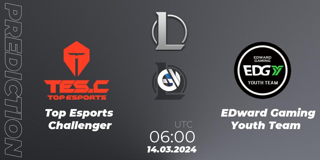 Top Esports Challenger - EDward Gaming Youth Team: Maç tahminleri. 14.03.24, LoL, LDL 2024 - Stage 1