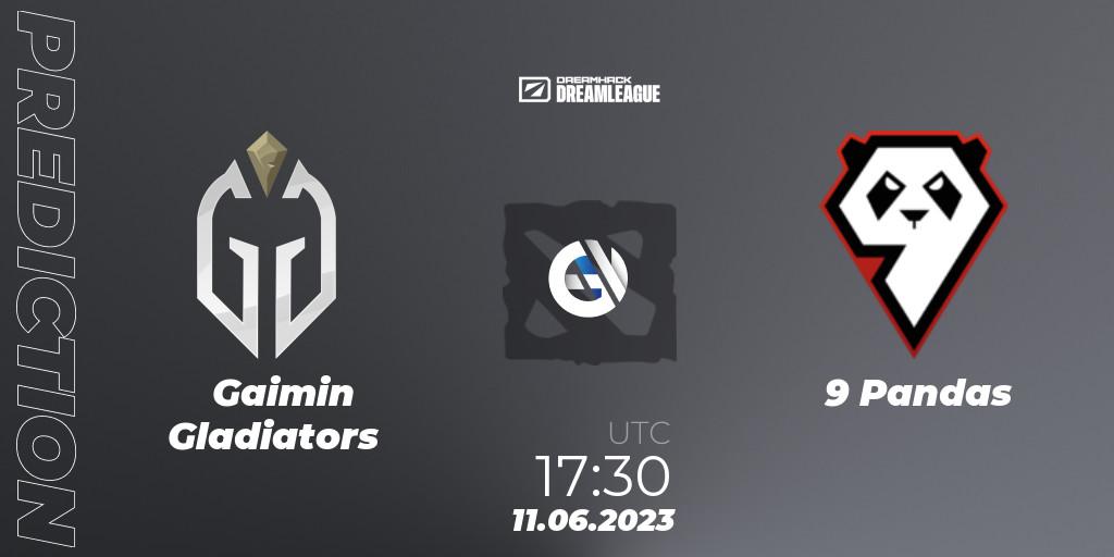 Gaimin Gladiators - 9 Pandas: Maç tahminleri. 11.06.23, Dota 2, DreamLeague Season 20 - Group Stage 1