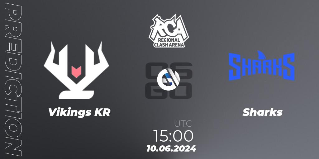 Vikings KR - Sharks: Maç tahminleri. 10.06.2024 at 15:00, Counter-Strike (CS2), Regional Clash Arena South America