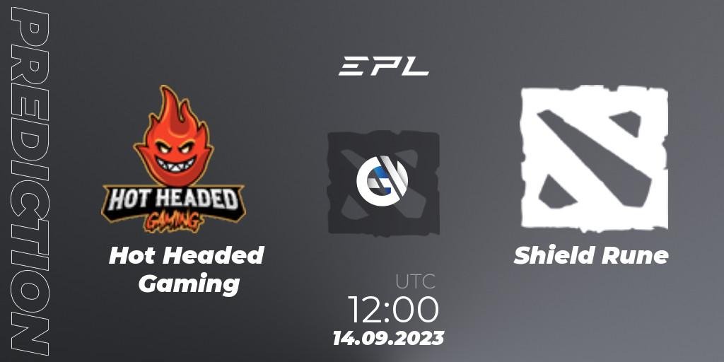 Hot Headed Gaming - Shield Rune: Maç tahminleri. 14.09.2023 at 12:15, Dota 2, European Pro League Season 12