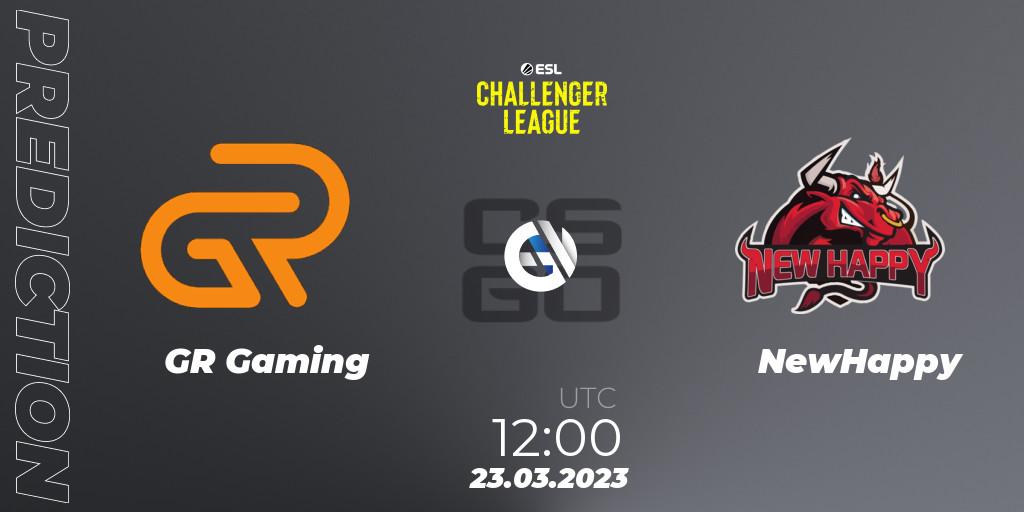 GR Gaming - NewHappy: Maç tahminleri. 23.03.23, CS2 (CS:GO), ESL Challenger League Season 44: Asia-Pacific