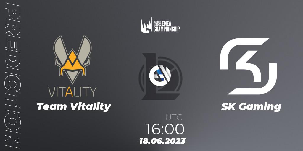 Team Vitality - SK Gaming: Maç tahminleri. 18.06.23, LoL, LEC Summer 2023 - Regular Season