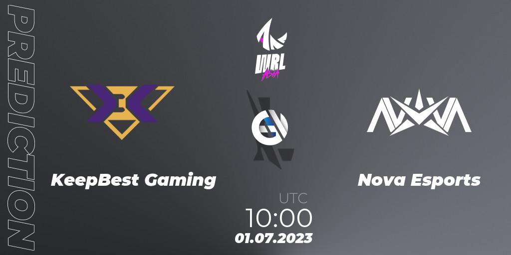 KeepBest Gaming - Nova Esports: Maç tahminleri. 01.07.2023 at 10:00, Wild Rift, WRL Asia 2023 - Season 1 - Playoffs