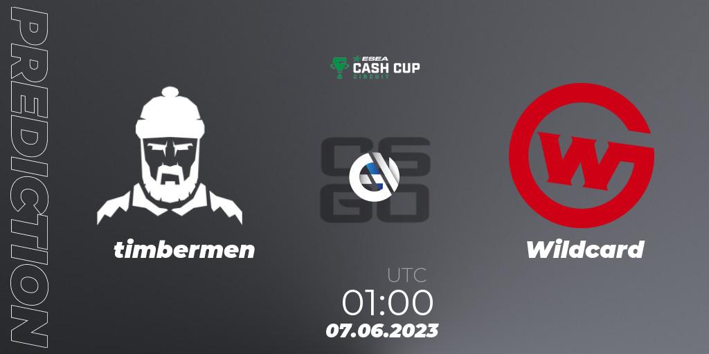 timbermen - Wildcard: Maç tahminleri. 07.06.2023 at 01:00, Counter-Strike (CS2), ESEA Cash Cup Circuit Season 1 Finals