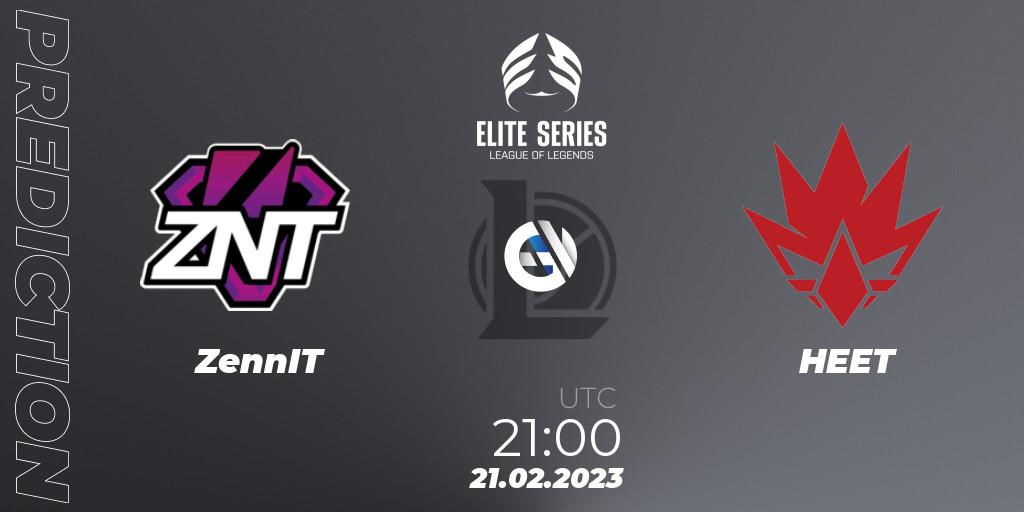 ZennIT - HEET: Maç tahminleri. 21.02.2023 at 21:00, LoL, Elite Series Spring 2023 - Group Stage