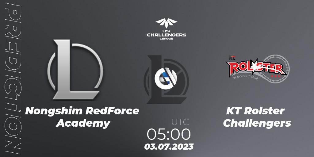 Nongshim RedForce Academy - KT Rolster Challengers: Maç tahminleri. 03.07.23, LoL, LCK Challengers League 2023 Summer - Group Stage
