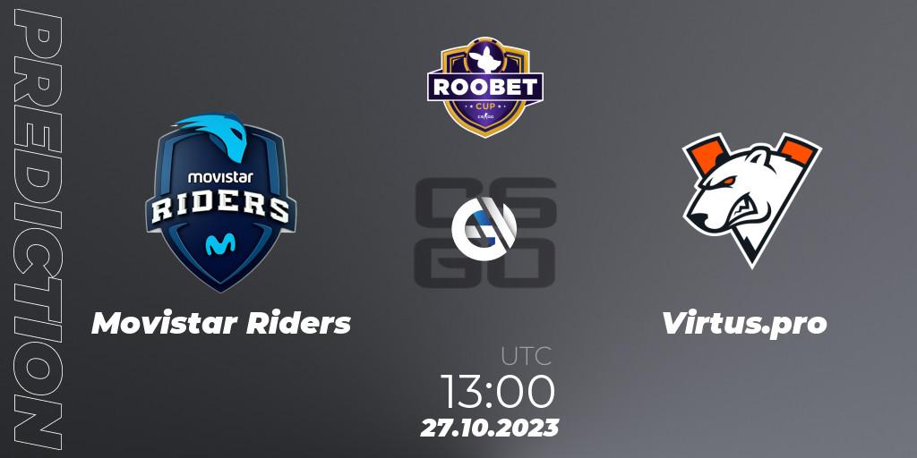 Movistar Riders - Virtus.pro: Maç tahminleri. 27.10.23, CS2 (CS:GO), Roobet Cup 2023