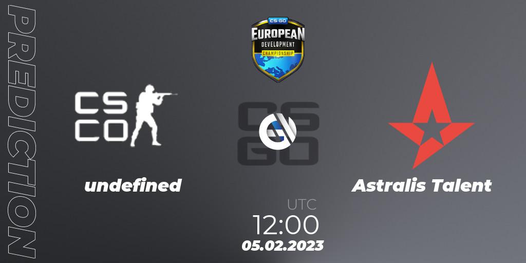 undefined - Astralis Talent: Maç tahminleri. 05.02.23, CS2 (CS:GO), European Development Championship 7 Closed Qualifier