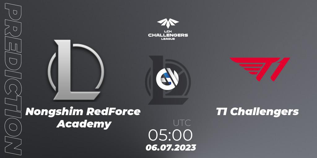Nongshim RedForce Academy - T1 Challengers: Maç tahminleri. 06.07.23, LoL, LCK Challengers League 2023 Summer - Group Stage