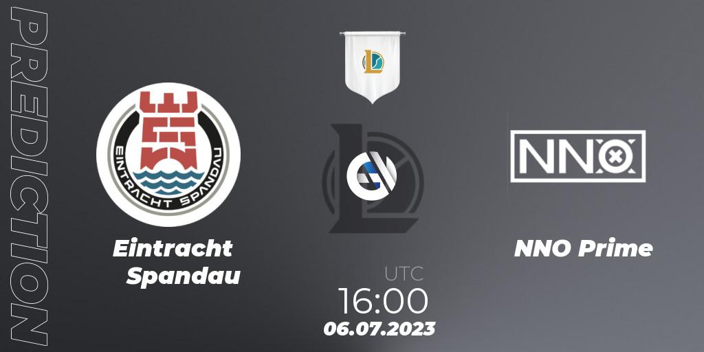 Eintracht Spandau - NNO Prime: Maç tahminleri. 06.07.23, LoL, Prime League Summer 2023 - Group Stage