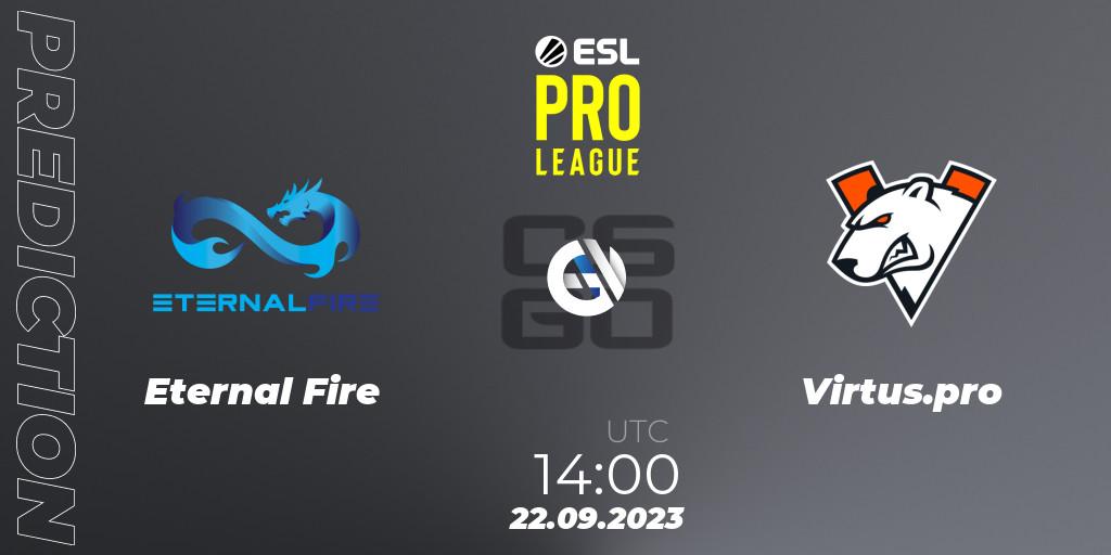 Eternal Fire - Virtus.pro: Maç tahminleri. 22.09.2023 at 14:00, Counter-Strike (CS2), ESL Pro League Season 18