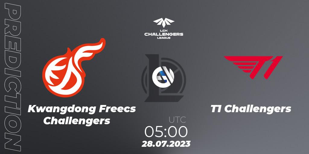 Kwangdong Freecs Challengers - T1 Challengers: Maç tahminleri. 28.07.23, LoL, LCK Challengers League 2023 Summer - Group Stage