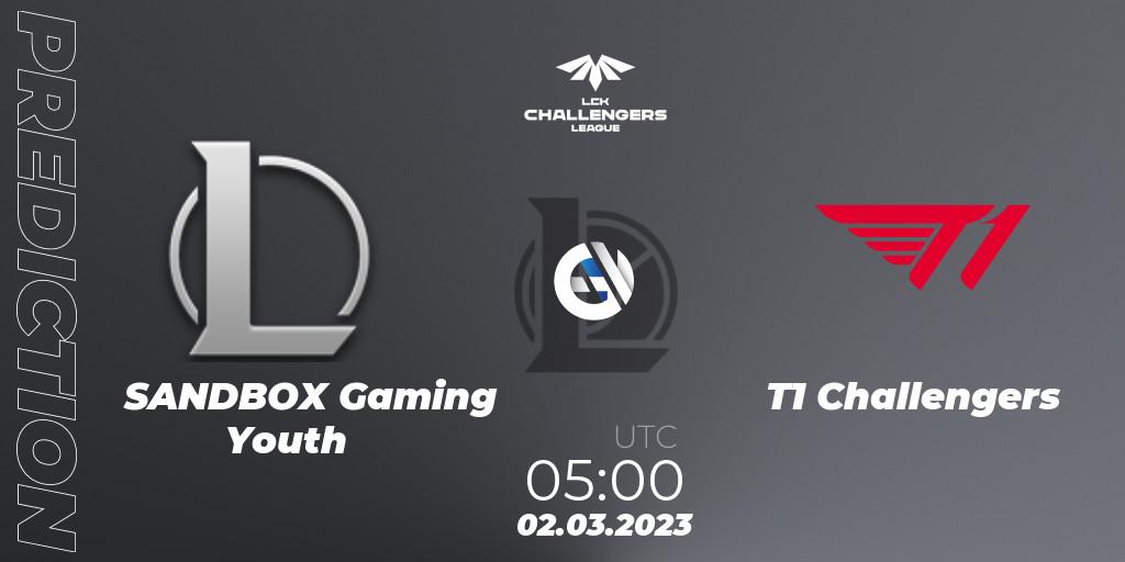 SANDBOX Gaming Youth - T1 Challengers: Maç tahminleri. 02.03.23, LoL, LCK Challengers League 2023 Spring