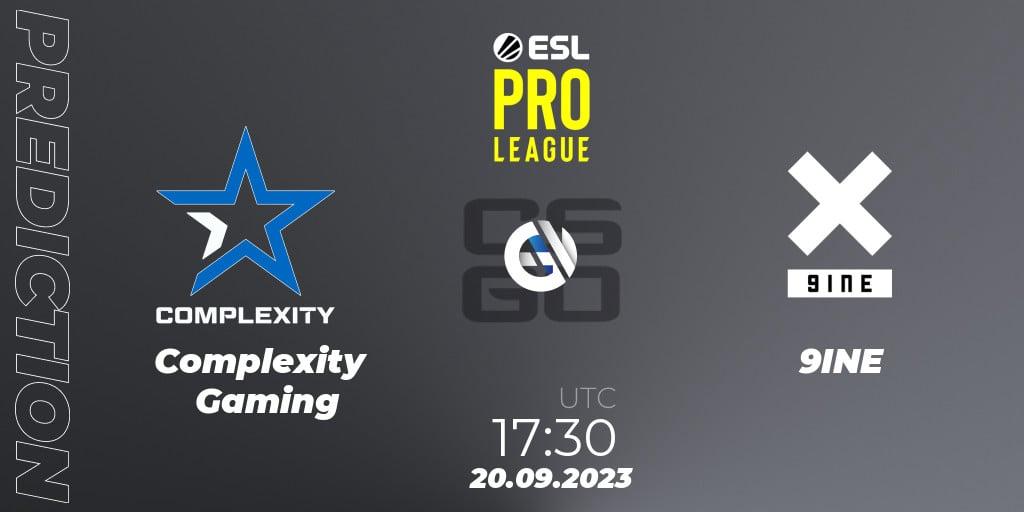 Complexity Gaming - 9INE: Maç tahminleri. 20.09.2023 at 19:00, Counter-Strike (CS2), ESL Pro League Season 18