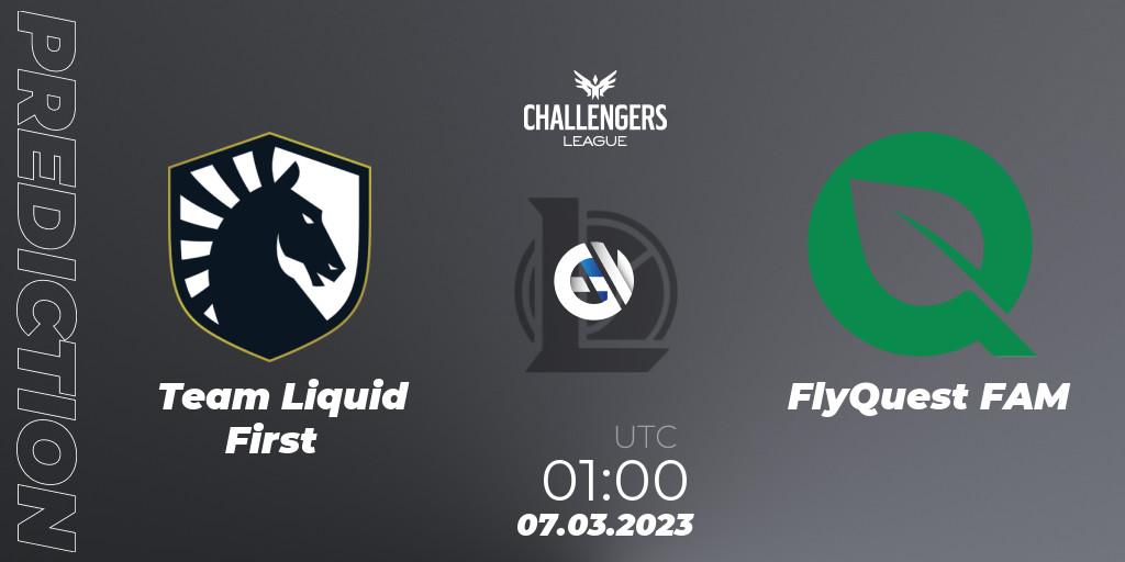 Team Liquid First - FlyQuest FAM: Maç tahminleri. 07.03.23, LoL, NACL 2023 Spring - Group Stage