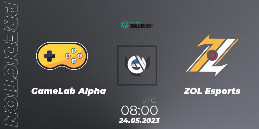 GameLab Alpha - ZOL Esports: Maç tahminleri. 24.05.23, VALORANT, VCL Philippines: Split 2 2023 Playoffs