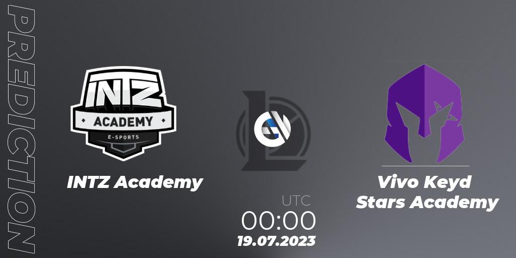 INTZ Academy - Vivo Keyd Stars Academy: Maç tahminleri. 19.07.2023 at 00:00, LoL, CBLOL Academy Split 2 2023 - Group Stage