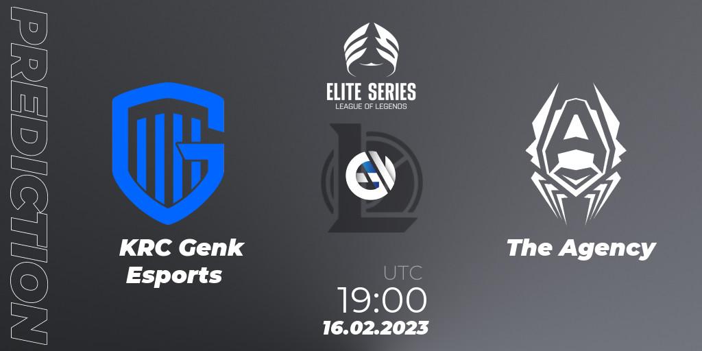 KRC Genk Esports - The Agency: Maç tahminleri. 16.02.23, LoL, Elite Series Spring 2023 - Group Stage