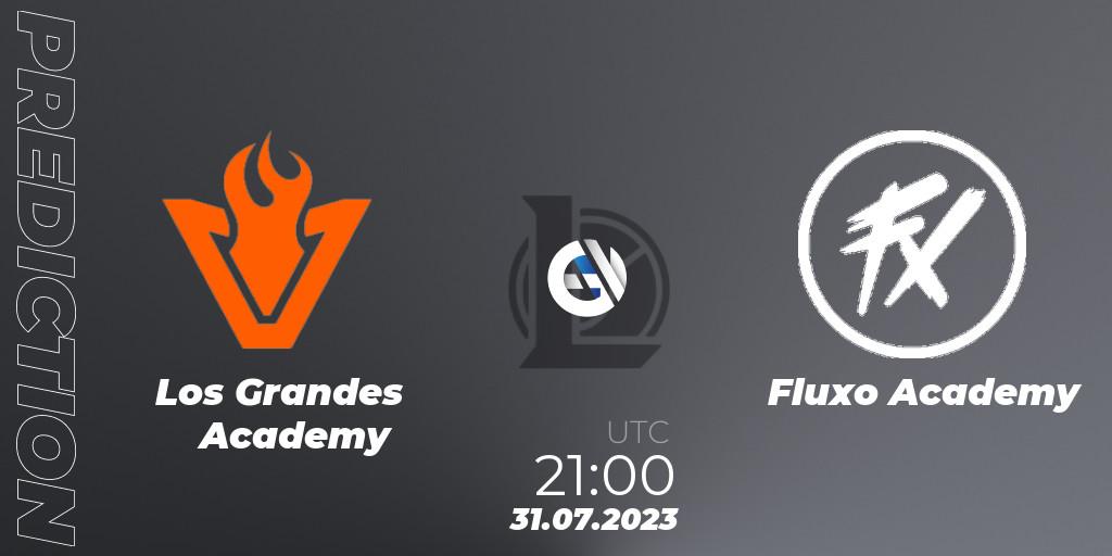 Los Grandes Academy - Fluxo Academy: Maç tahminleri. 31.07.2023 at 21:00, LoL, CBLOL Academy Split 2 2023 - Group Stage