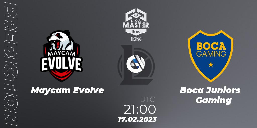 Maycam Evolve - Boca Juniors Gaming: Maç tahminleri. 17.02.2023 at 21:00, LoL, Liga Master Opening 2023 - Group Stage