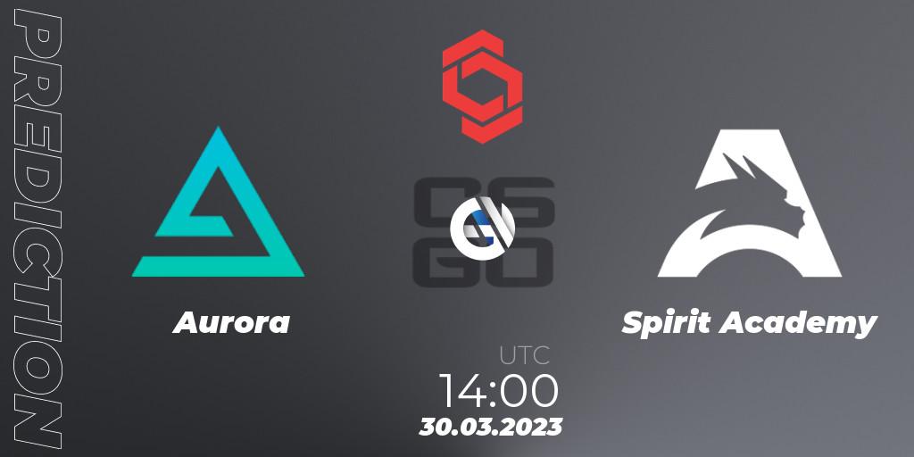 Aurora - Spirit Academy: Maç tahminleri. 30.03.23, CS2 (CS:GO), CCT Central Europe Series #5